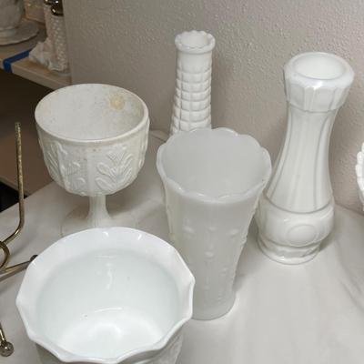 Lot 478 Milk Glass collection