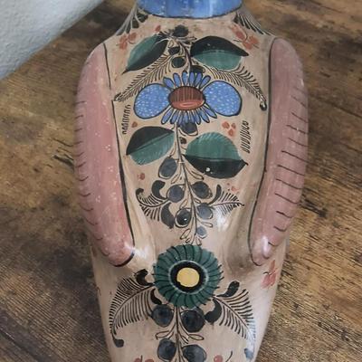 Hand painted duck figurine
