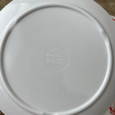 Melamine red lobster plates, 4