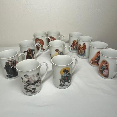 Lot 485 Norman Rockwell Mugs