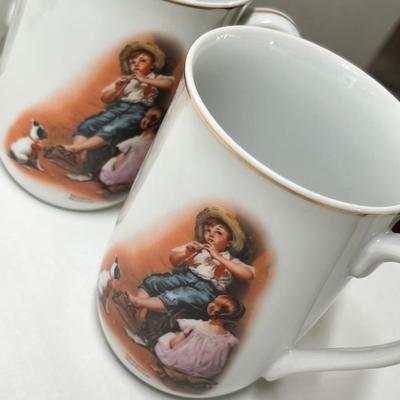 Lot 485 Norman Rockwell Mugs