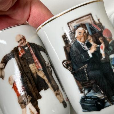 Lot 485 Norman Rockwell Mugs