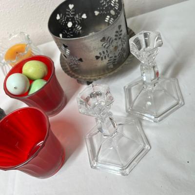 Lot 502 Box of candles & other