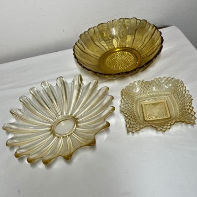 Lot 505 Amber glass lot