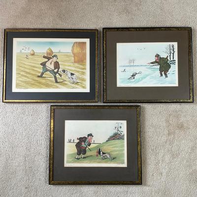 M259 Set of Three Boris O'Klein Etchings Signed In Pencil And Titled