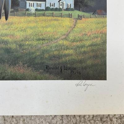 M261 Signed Ronald J. Lovque "House Hunting" #996/1000 Print