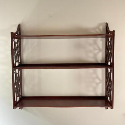 M265 Chipendale Style Wall Shelf