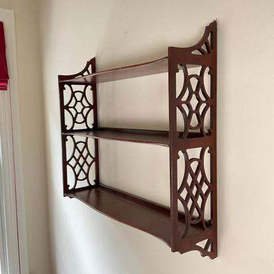 M265 Chipendale Style Wall Shelf