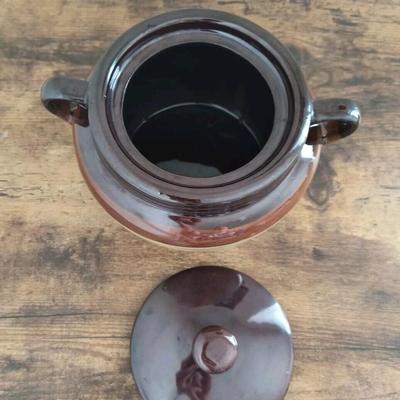 3-tone stoneware pot