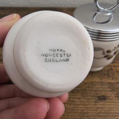 Royal Worcester egg coddlers, 2