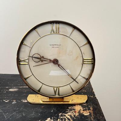 M270 Sheffield De Luxe Desk Clock AS IS