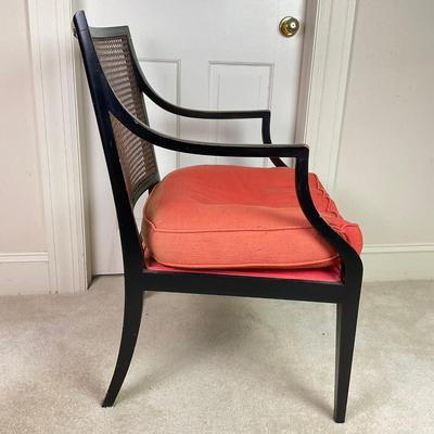 M275 Pair of Sheraton Painted Arm Chairs