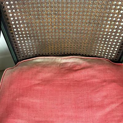 M275 Pair of Sheraton Painted Arm Chairs