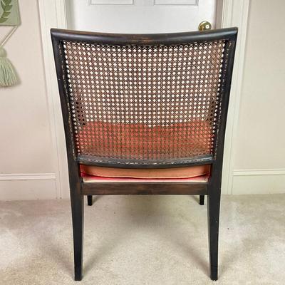 M275 Pair of Sheraton Painted Arm Chairs