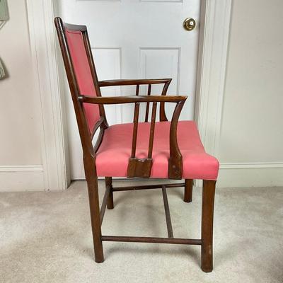 M276 Two Georgian Style Arm Chairs