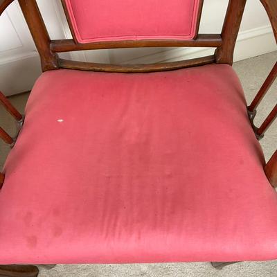 M276 Two Georgian Style Arm Chairs