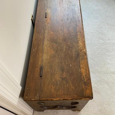 M279 Long Antique French Blanket Box /Coffer