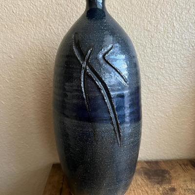 Studio art glazed vase