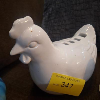 Misc Breakables- chicken, vase and egg
