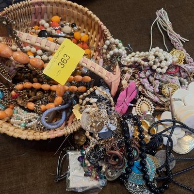 basket of jewelry pieces