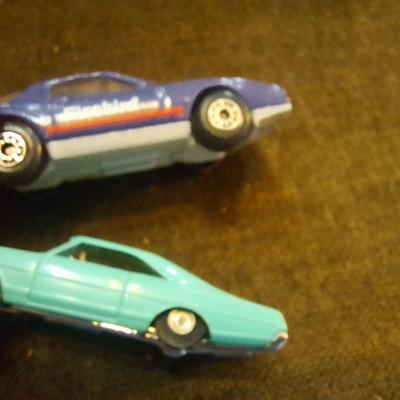Magic eight ball and vintage toy cars