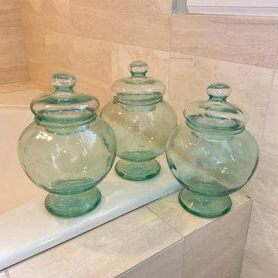 M289 Set of Three Glass Jars