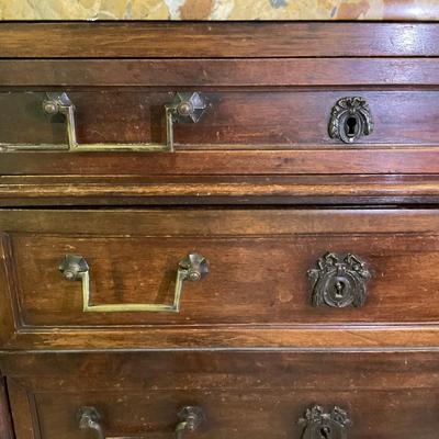 M290 Louis XVI Style Chest of Drawers Semainier Made in Pairs with Marble Top