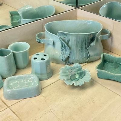 M293 Teal/Light Blue Bathroom Decor
