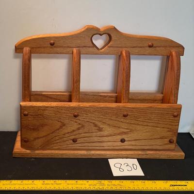 Heavy Wooden Envelope Holder