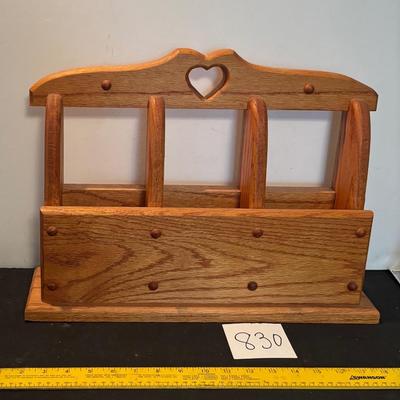 Heavy Wooden Envelope Holder