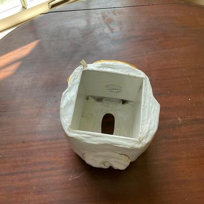 HZ302 Handmade Paper- Mache Cat Masque Mask and Tissue Box
