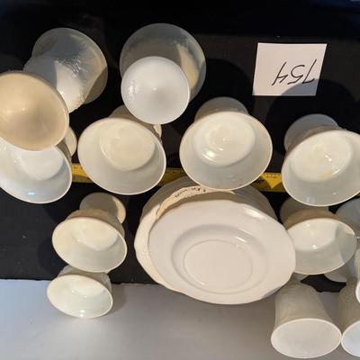 Vintage MilkGlass Set