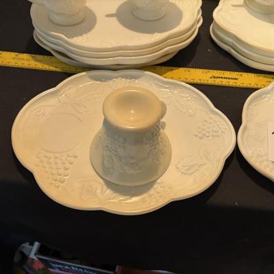 Vintage MilkGlass Party Set