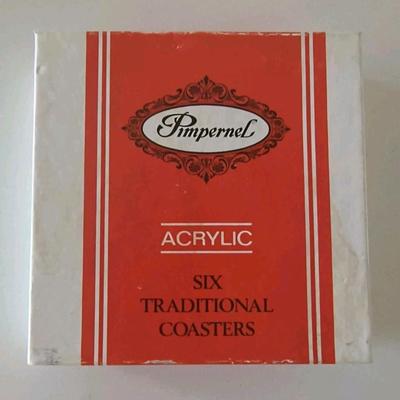 Pimpernel coasters, 6