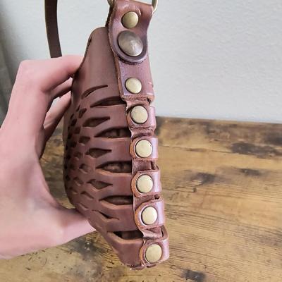 Vintage DEPE leather shoulder bag