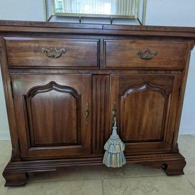 Vintage Thomasville Cherry Flip Top Buffet/Sideboard (Matching Set Avail At Disc Price)