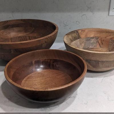 Wood Salad Bowls (2)