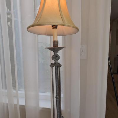 38" Tall Gunmetal Gray Table Lamp