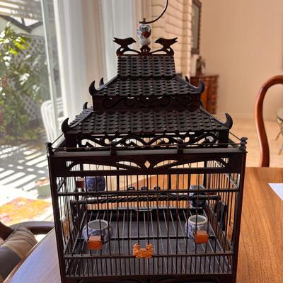 Chinese Pagoda Form Birdcage