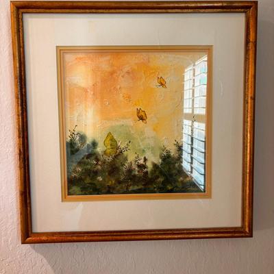 Vintage Signed Oil Canvas By Carolyn.Schaffer