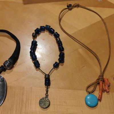 Greek, Roman, &  Indian.Pendant Necklaces & Souvenir From Cartagena Colombia 