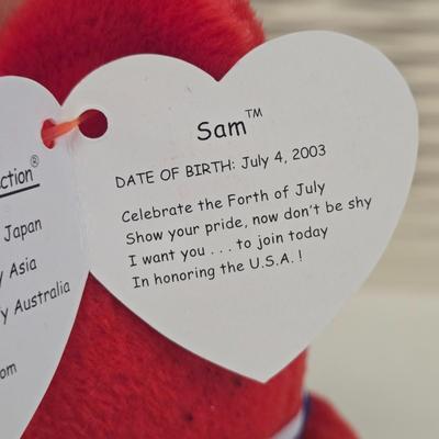 LOT 1: Big Lot of Patriotic TY Beanie Babies