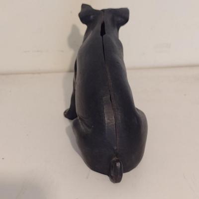 Vintage Cast Iron Piggy Bank- Approx 5 1/2" Tall