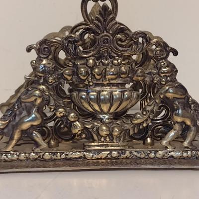 Vintage Japanese Cast Metal Desk/Mail Organizer