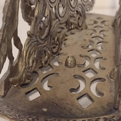 Vintage Japanese Cast Metal Desk/Mail Organizer