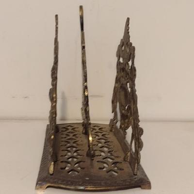 Vintage Japanese Cast Metal Desk/Mail Organizer