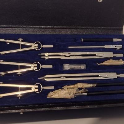 Vintage West German Lutz Protractor/Drafting Set