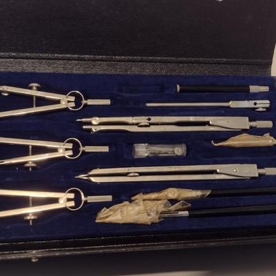 Vintage West German Lutz Protractor/Drafting Set