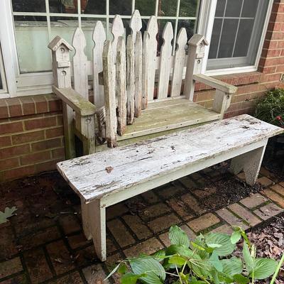 White Benches & Fence (FY-MG)