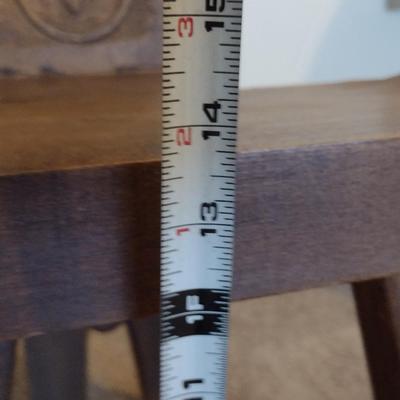 Vintage Wooden Three Legged Birthing Chair with Removable Cushion (Choice B)